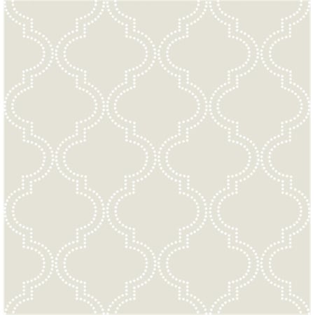 Doba-Bnt Quatrefoil Peel and Stick Wallpaper, Taupe SA2532162